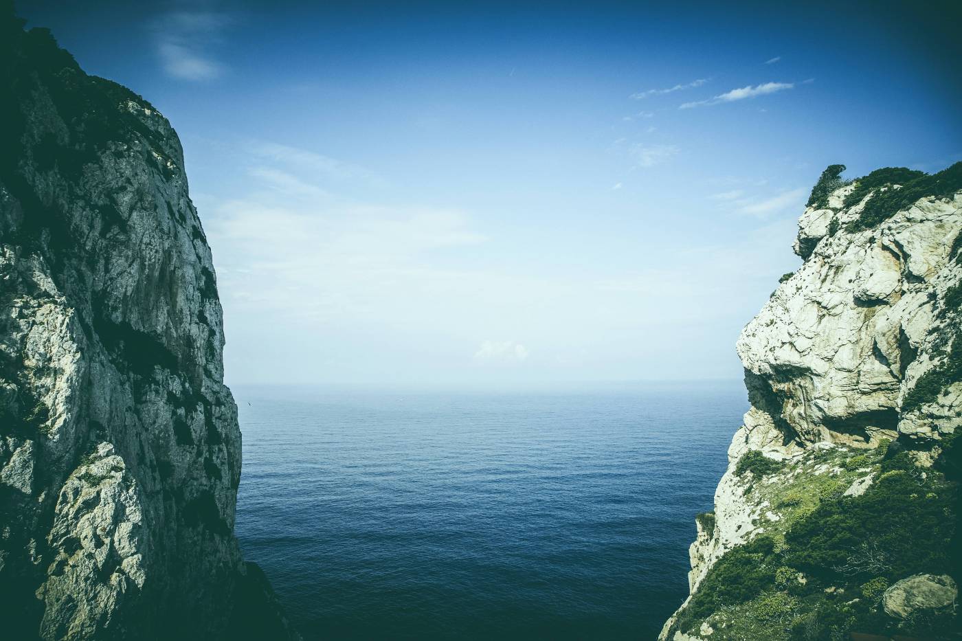cliff crag rock sardinia/ picture