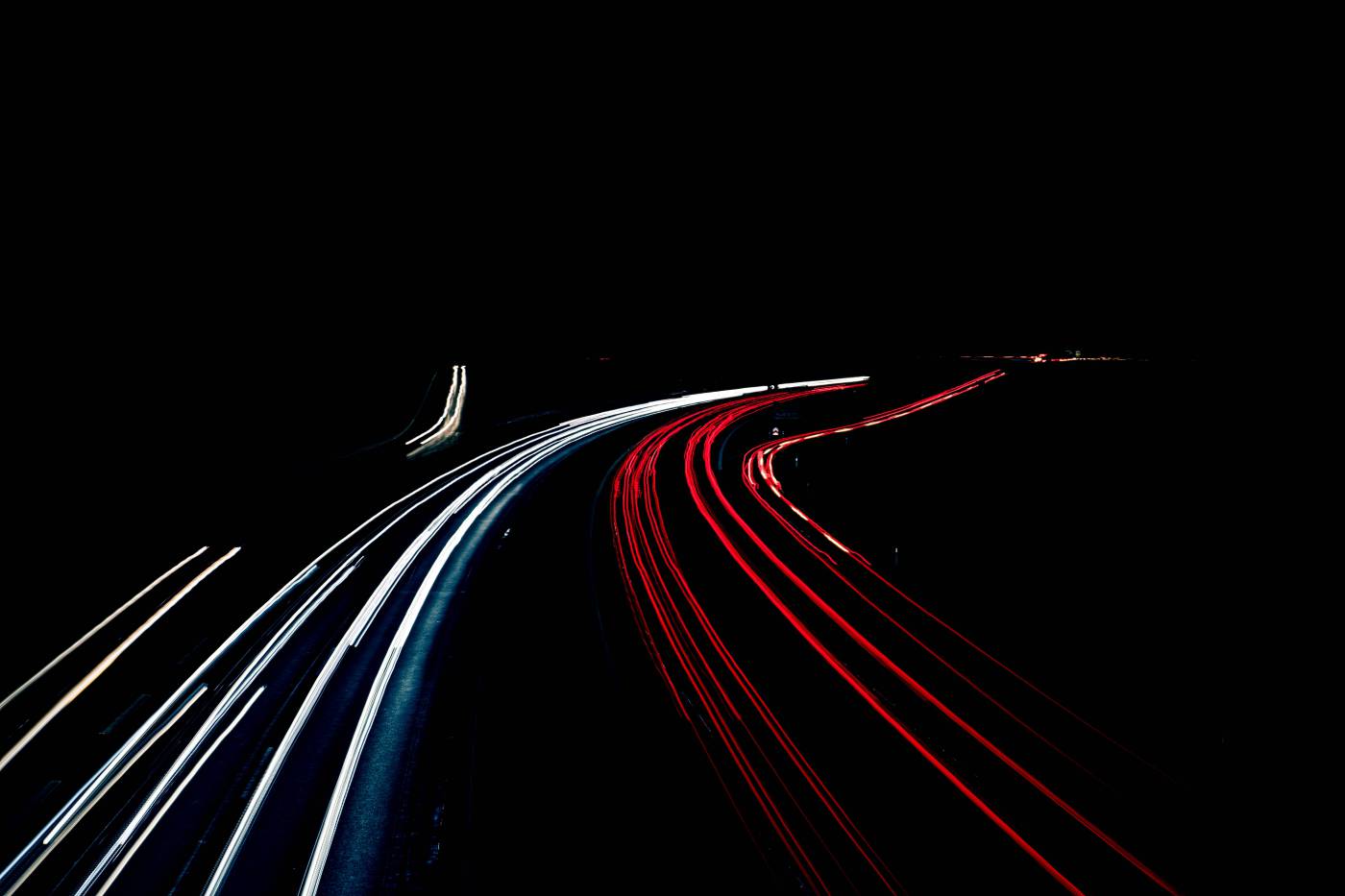 interstate traffic night lights 2/ picture