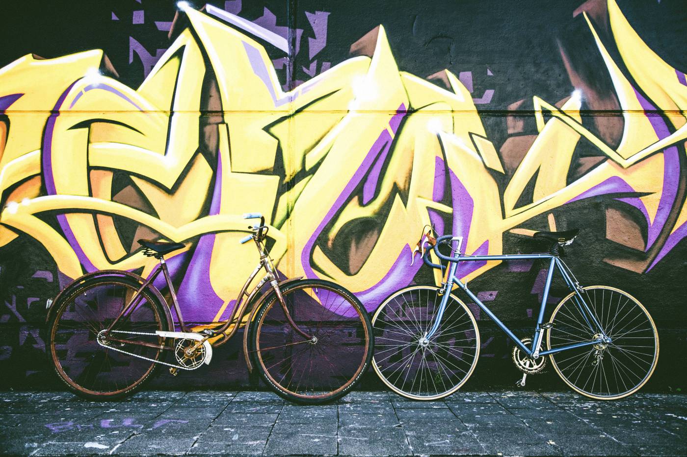 urban hipster vintage bike/ picture