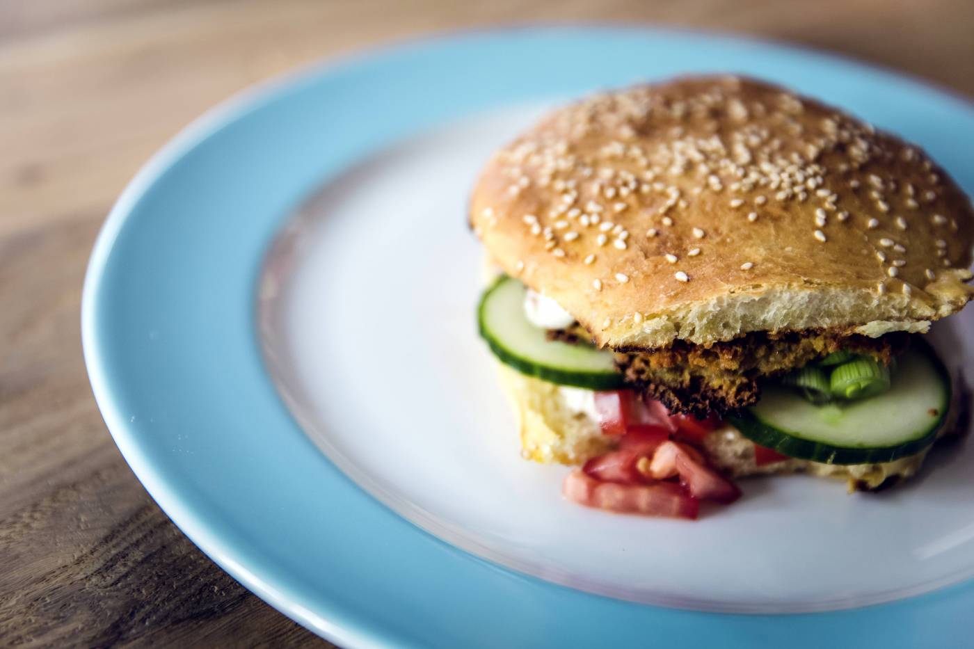 veggie burger homemade/ picture
