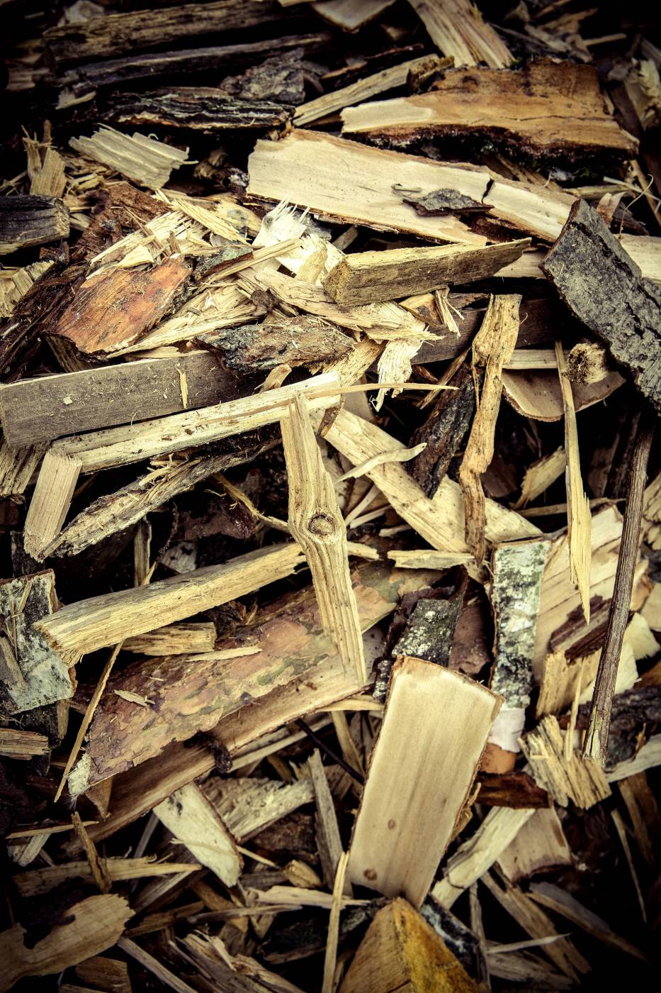 wood chips heating/ picture