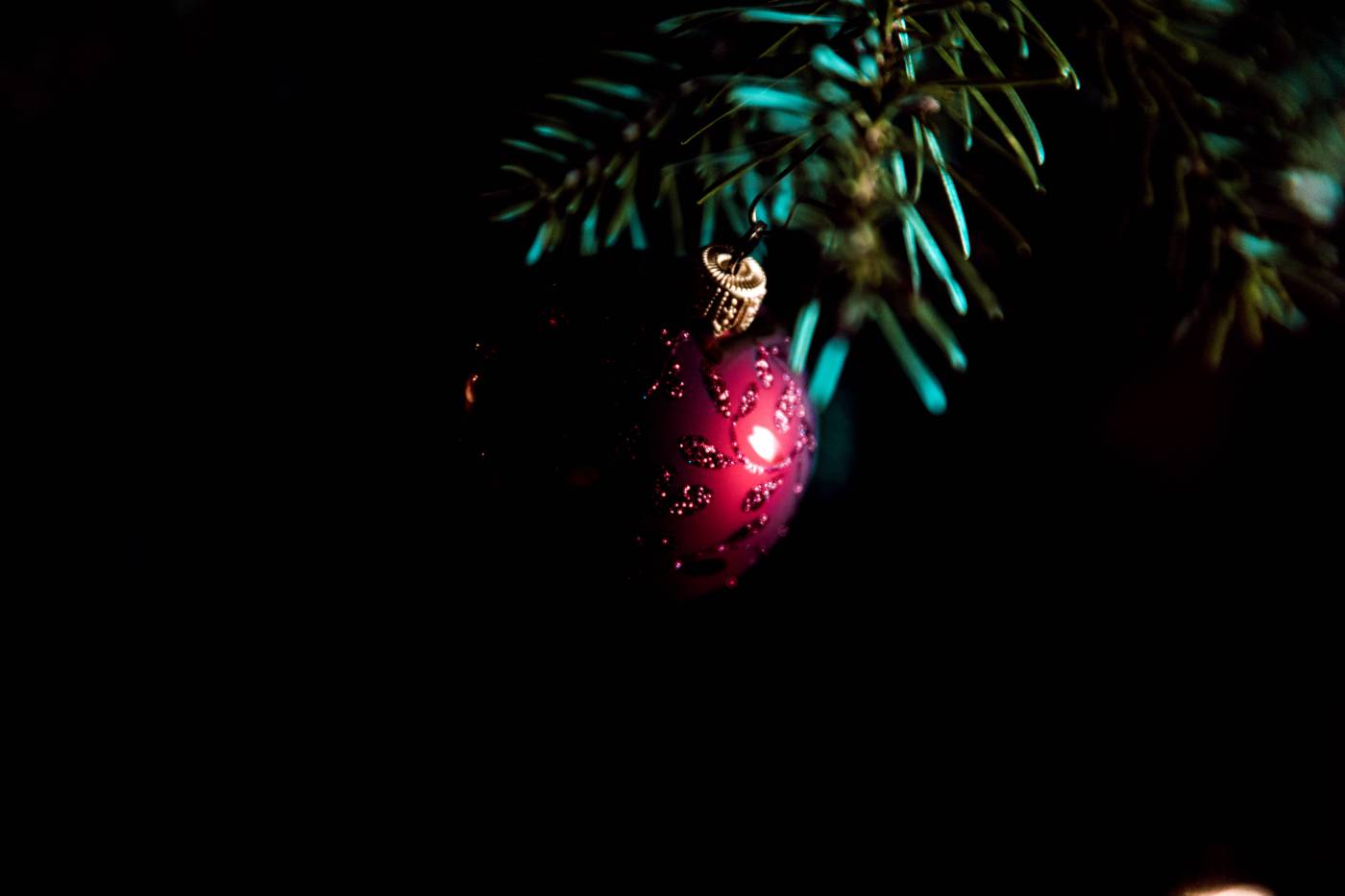 xmas holiday eve ball fir tree/ picture