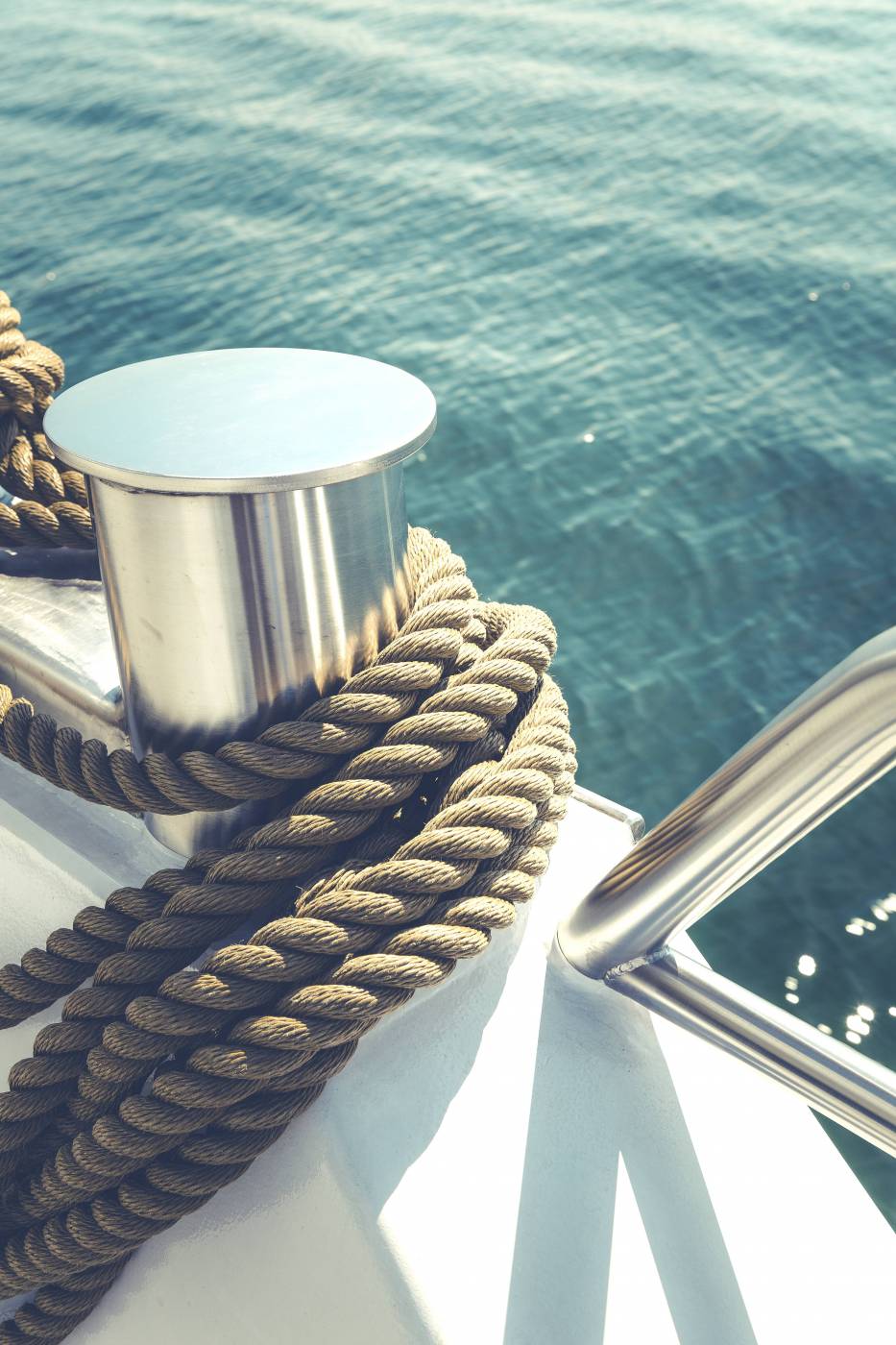 yacht sailing rope dew/ picture