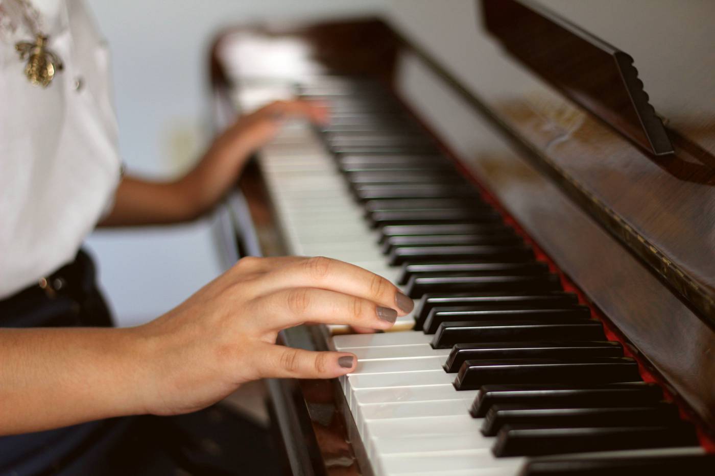 Person Playing Piano  picture