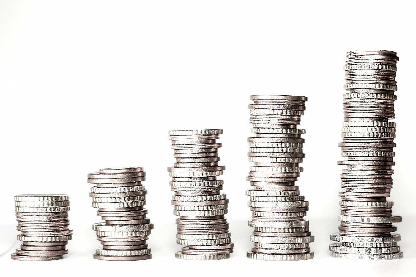 Silver Coins: Unique Money Photography for Financial Themes picture