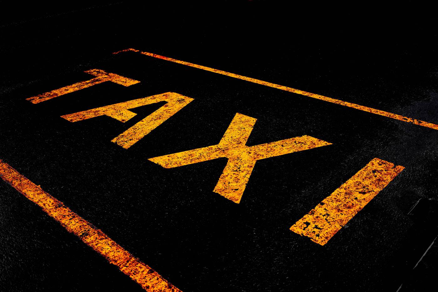 Taxi ?Road? Sign  picture