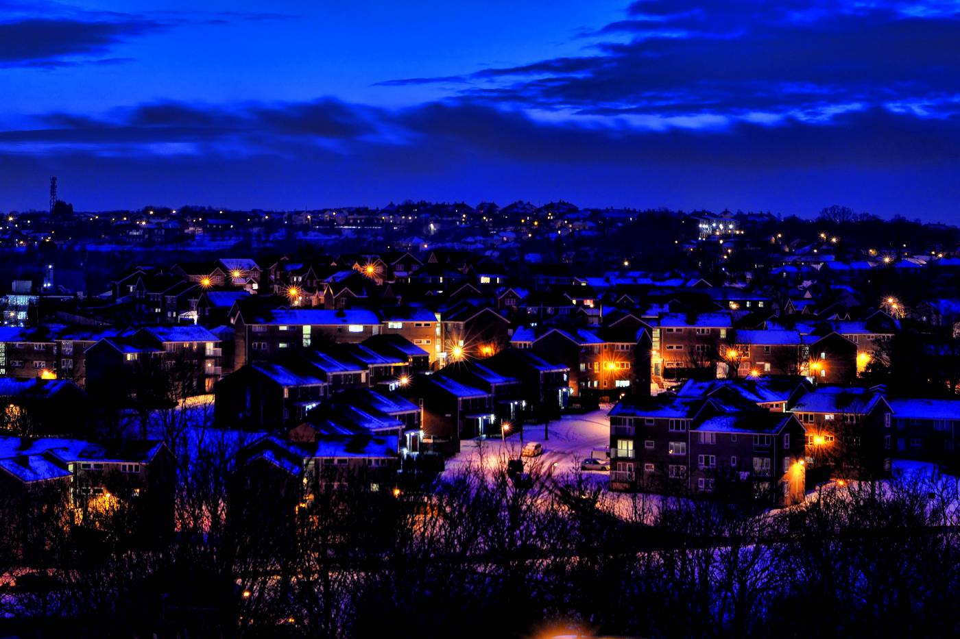 Town Houses at Dusk  picture