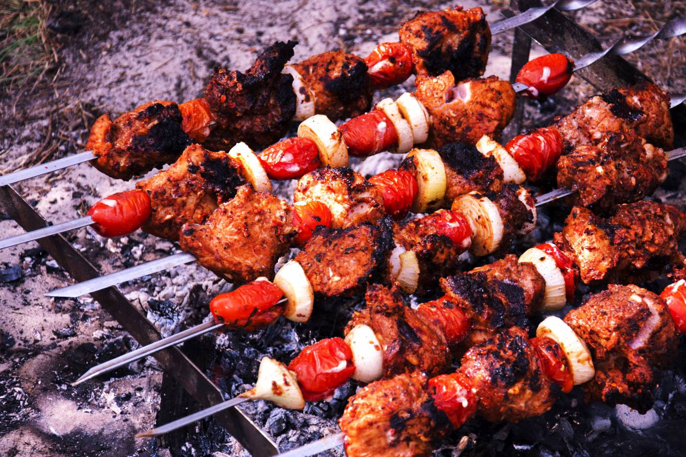 BBQ Meat Kebabs  picture