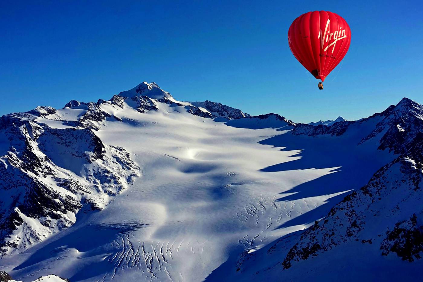 Hot Air Balloon Above ?Snow?  picture