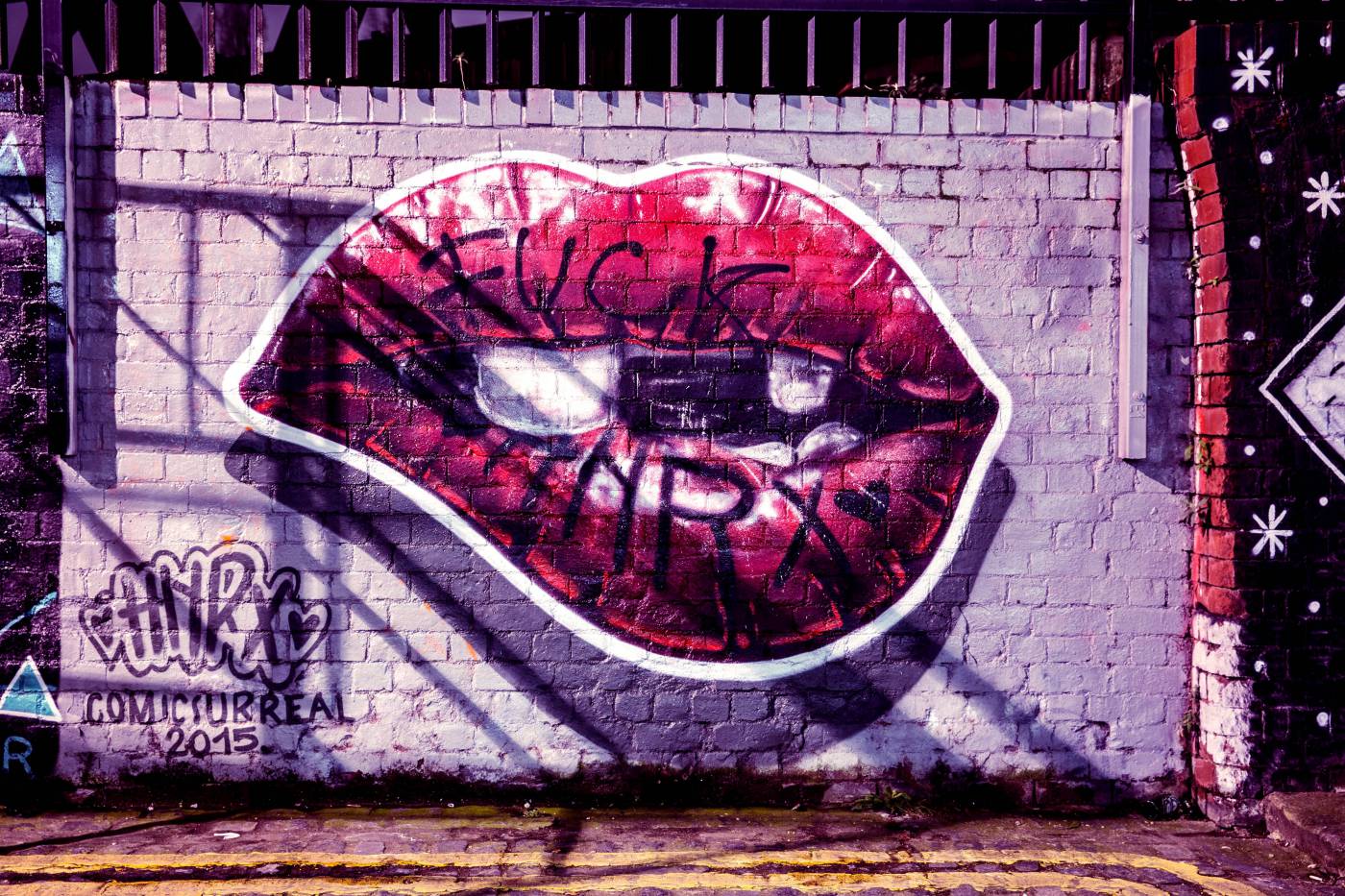 London Lips - Captivating Close-Up of Urban Elegance picture