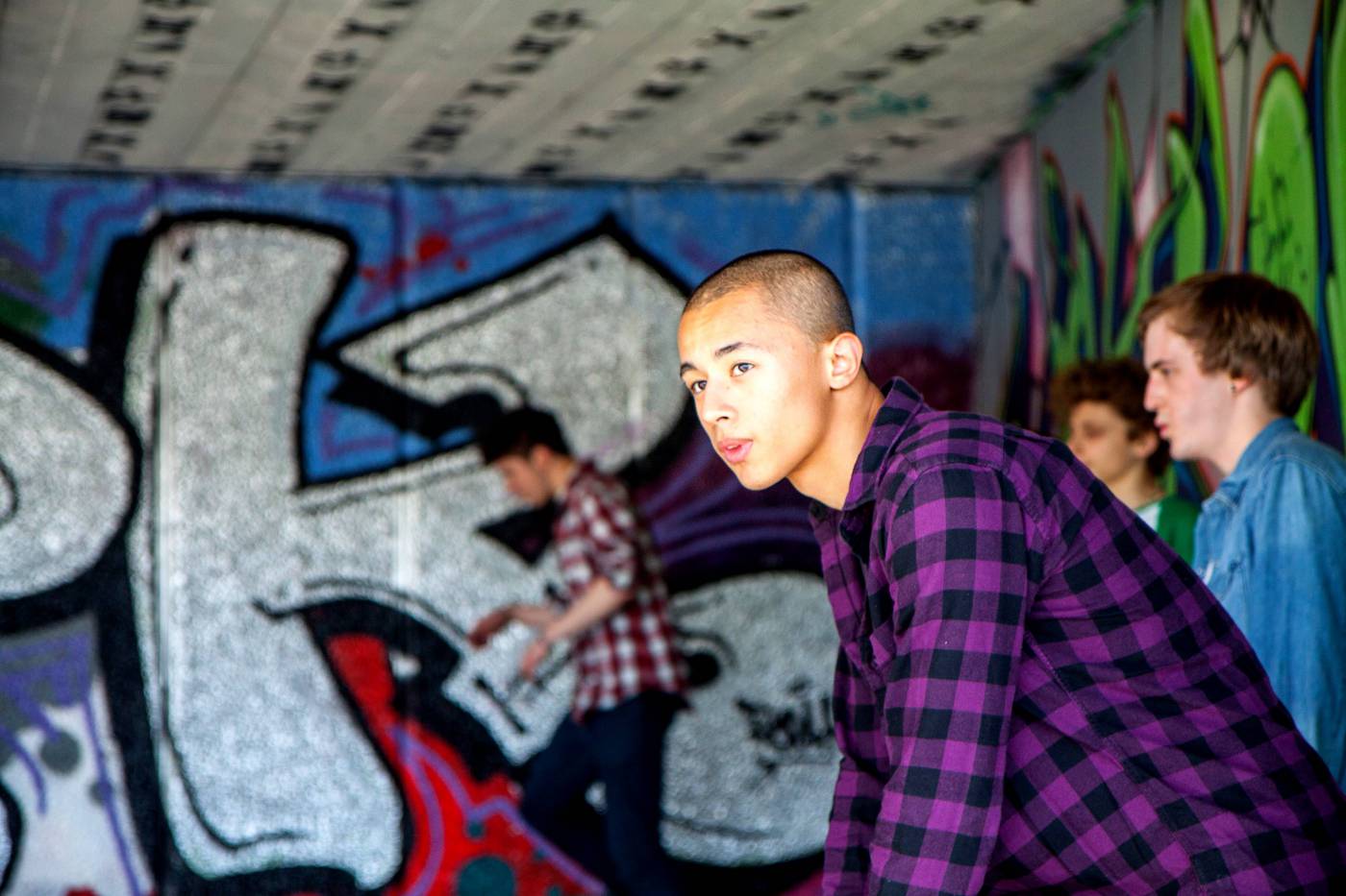 Skater in Southbank, London: Urban Action Shot picture
