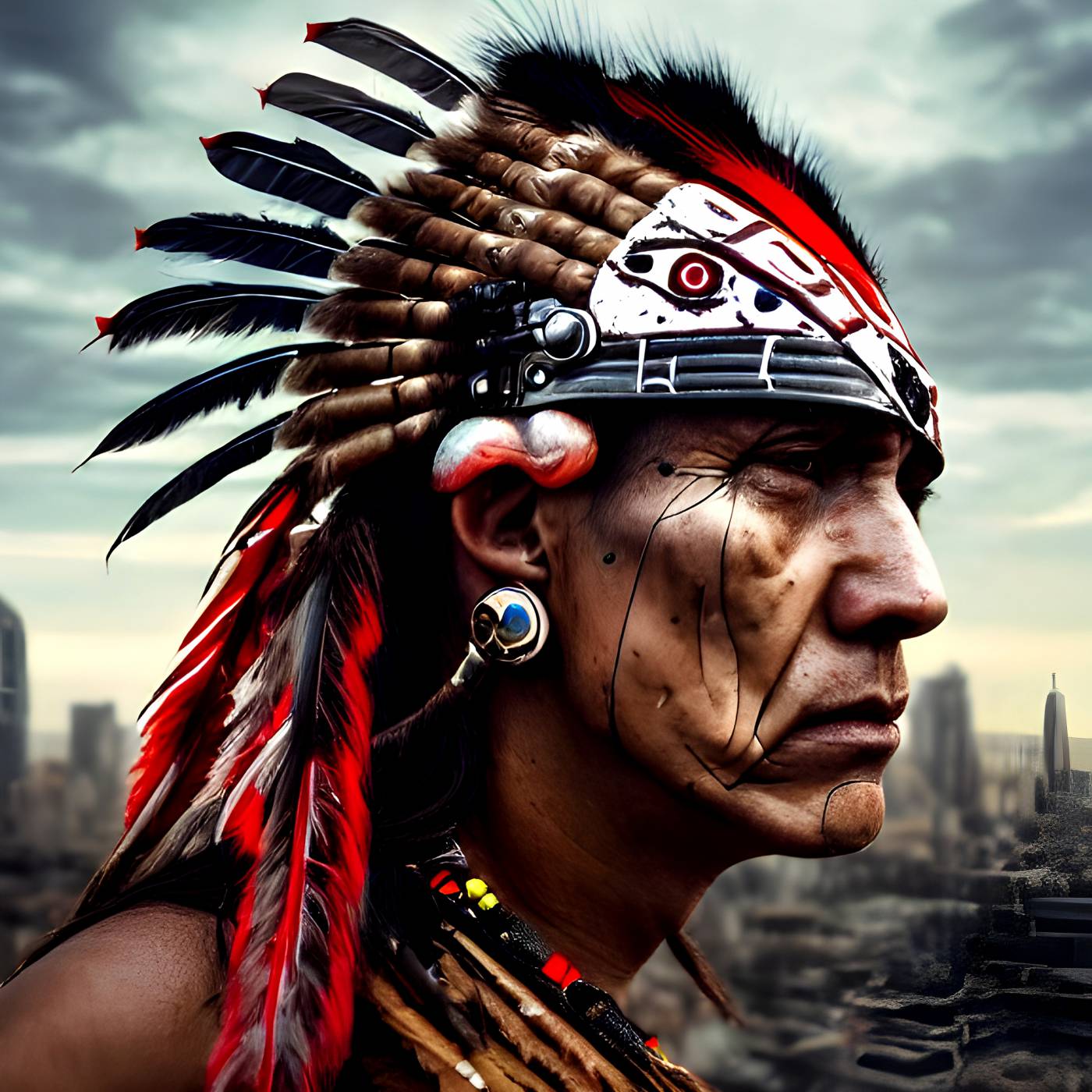 native american indigenous culture one person men feather adult portrait picture