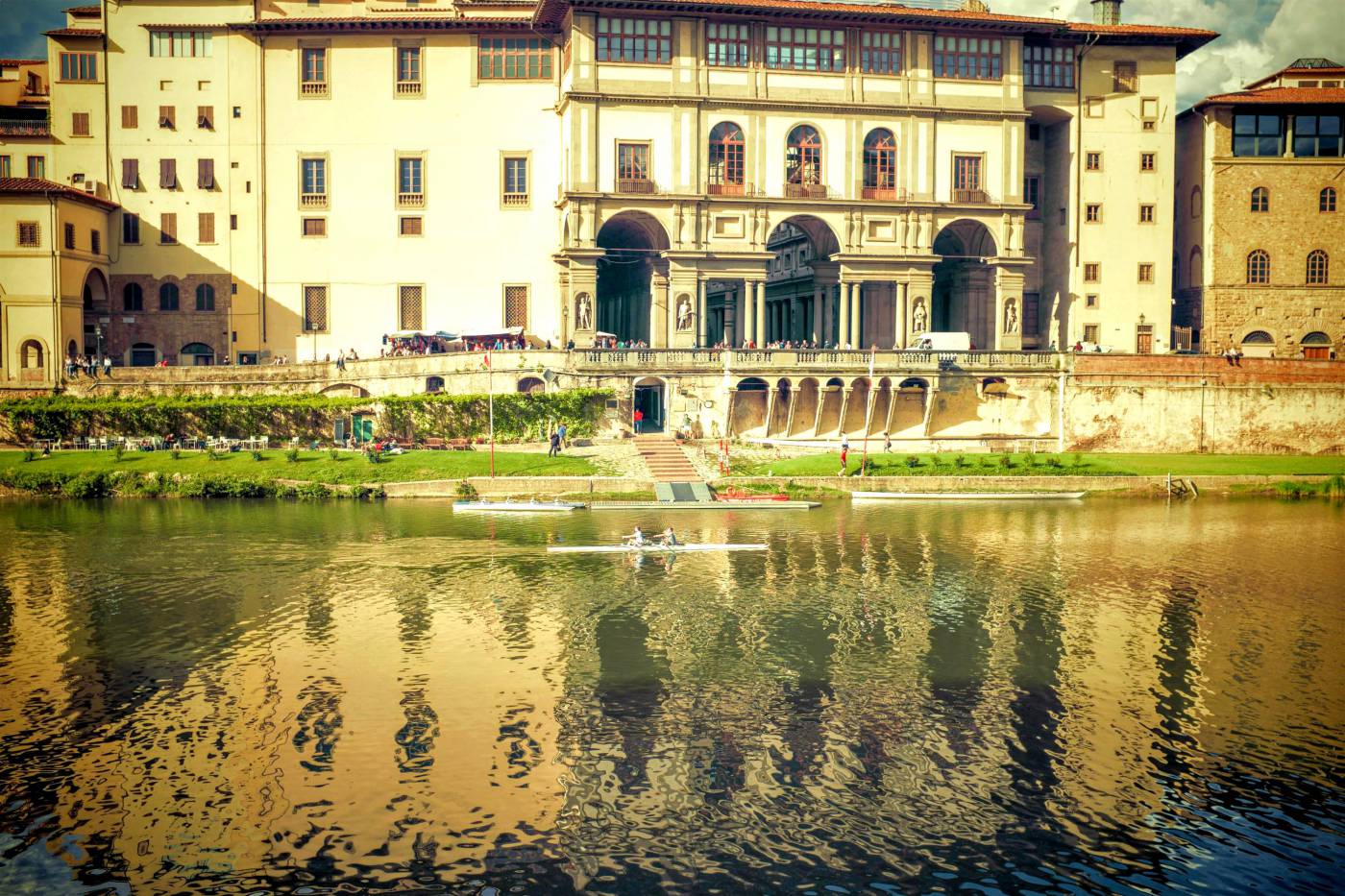 Rowing in Florence - Serene Water Scenes and Iconic Architecture picture