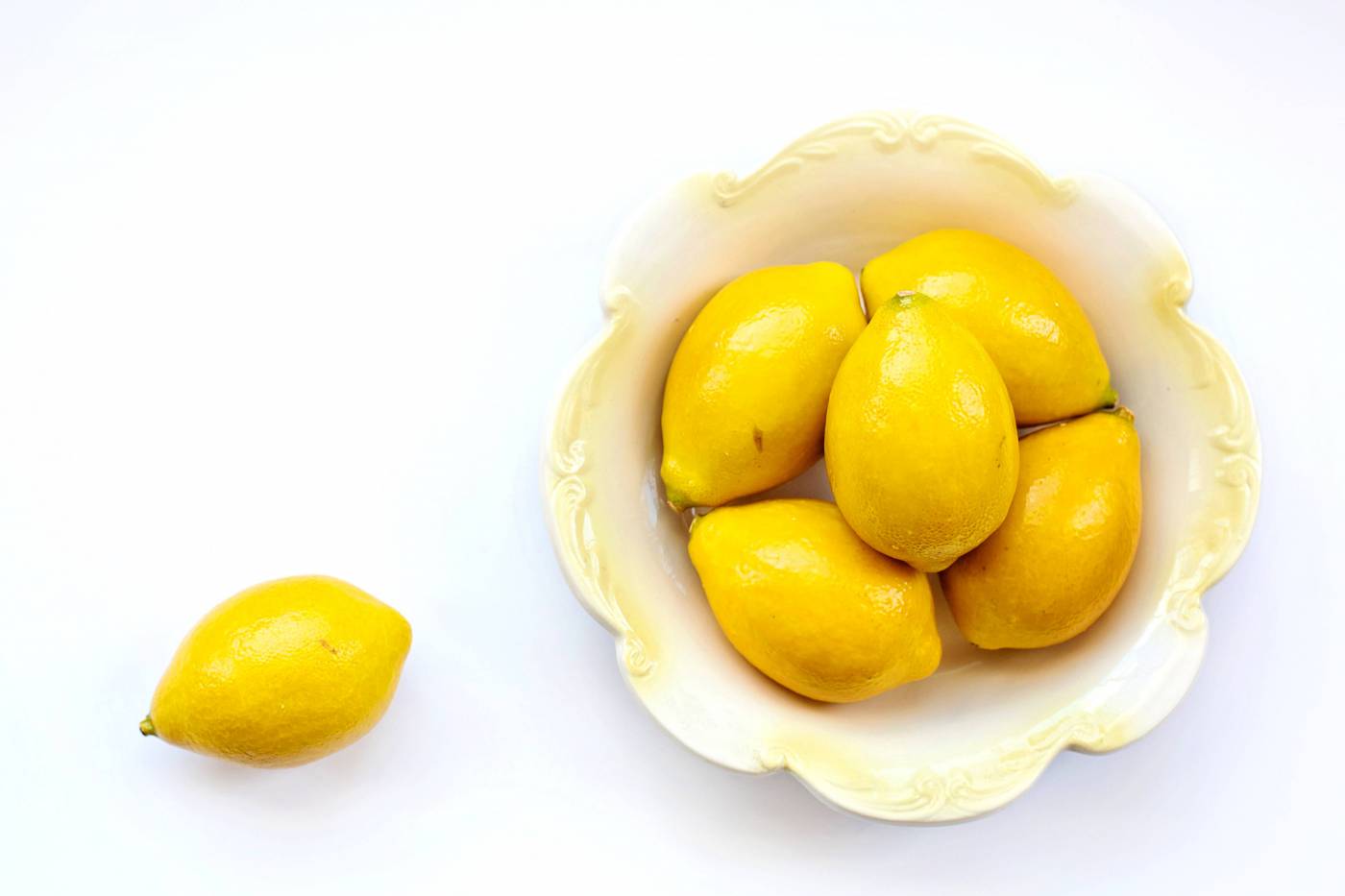 Lemons on White Background  picture