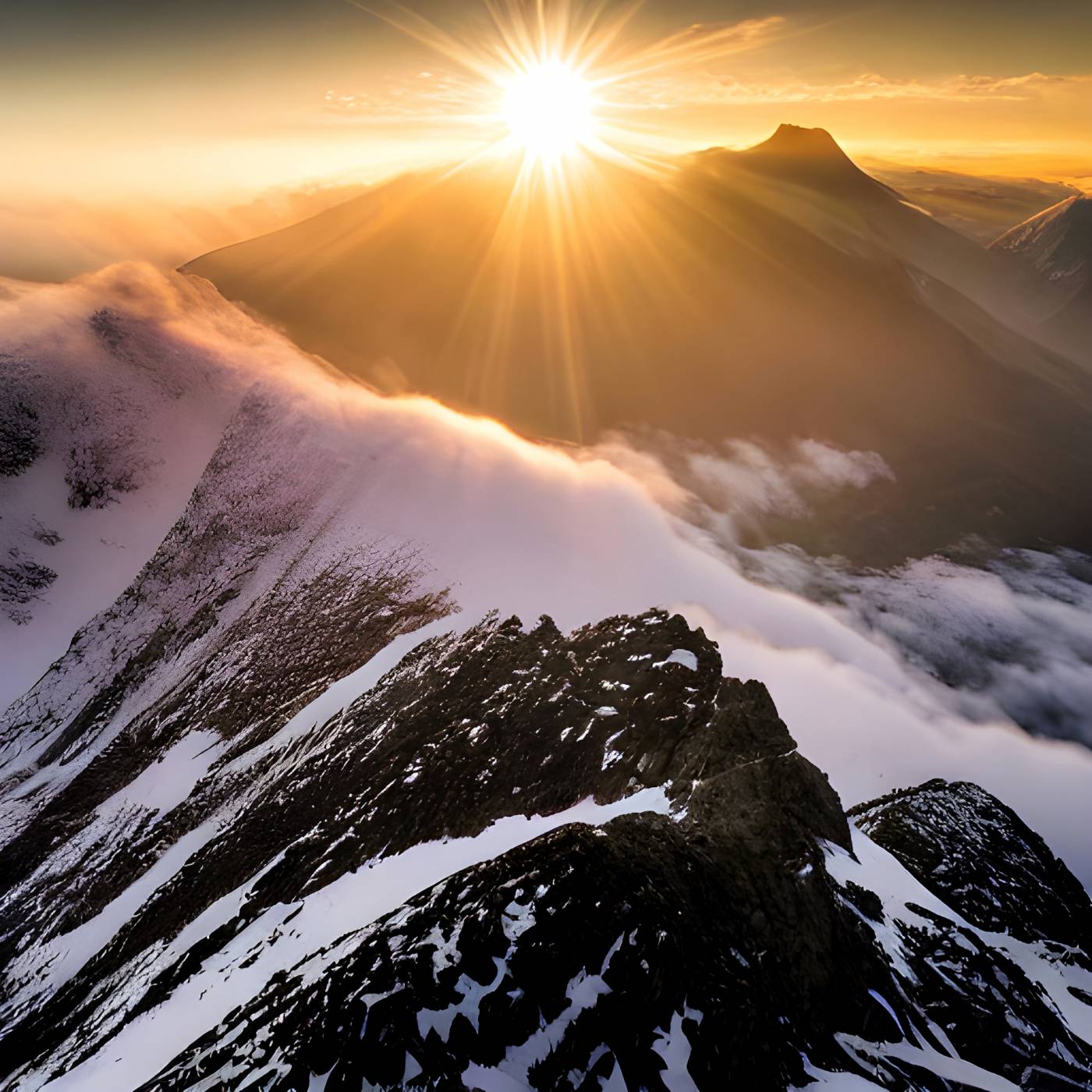 landscape mountain range mountain peak nature outdoors snow mountain picture