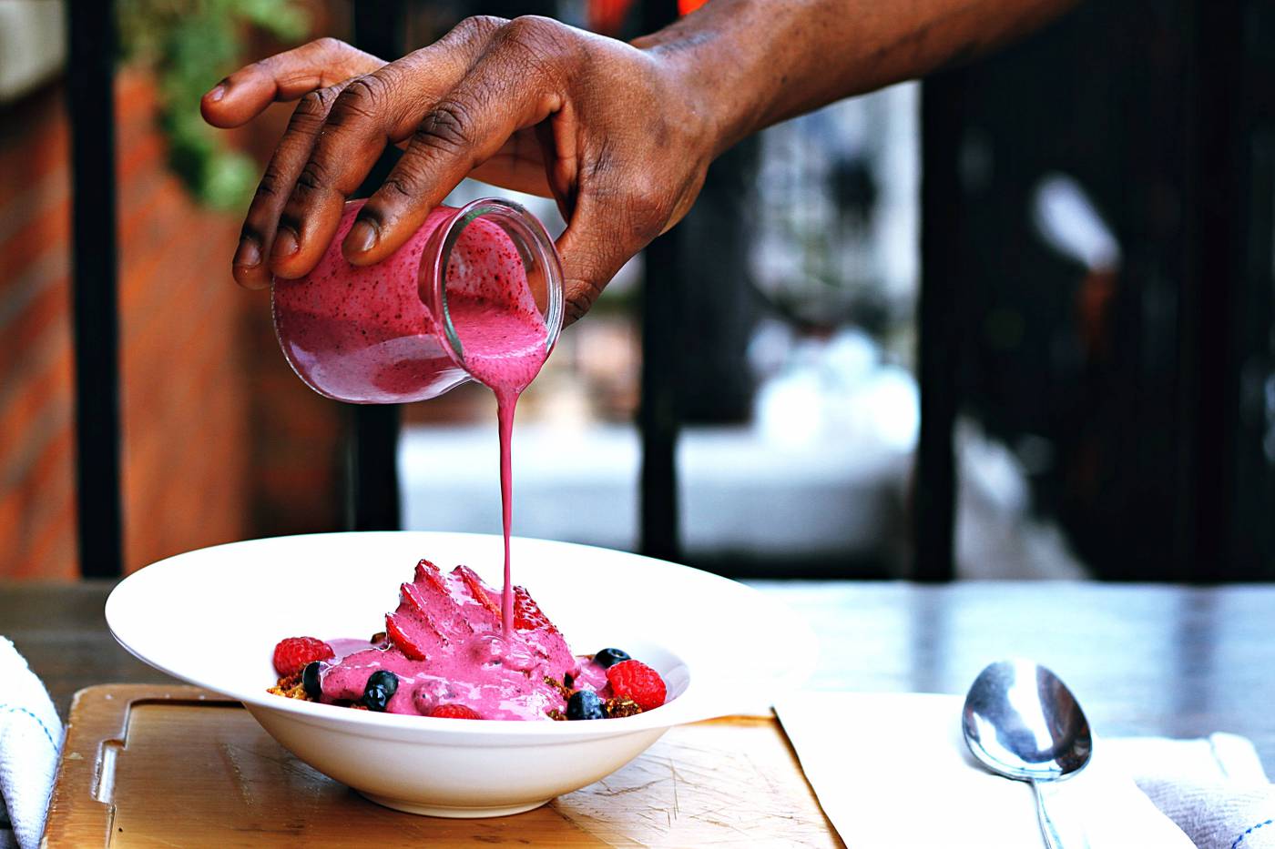 Fruit Dessert In Restaurant  picture