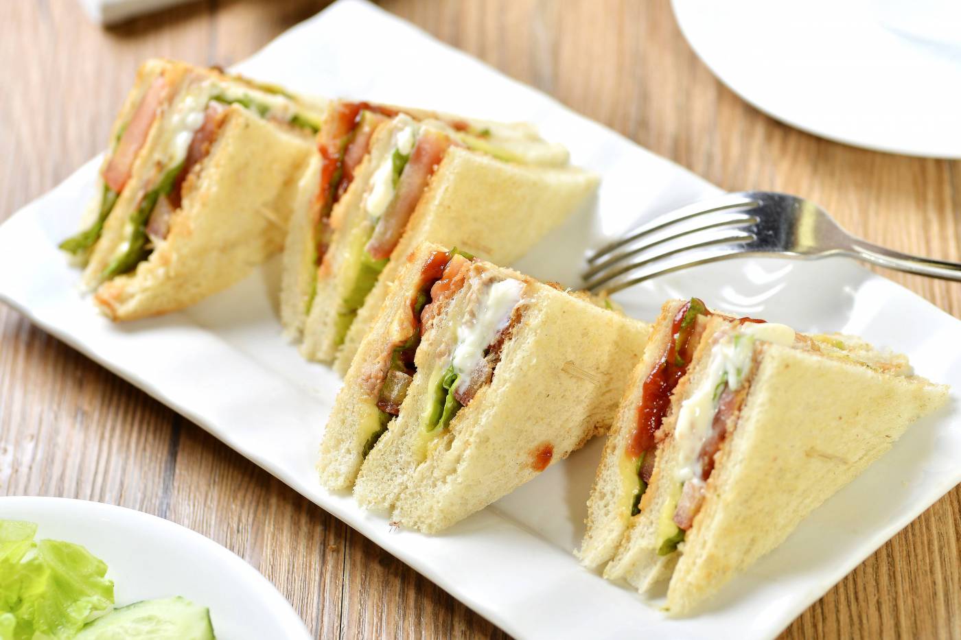 Sandwiches on Plate  picture