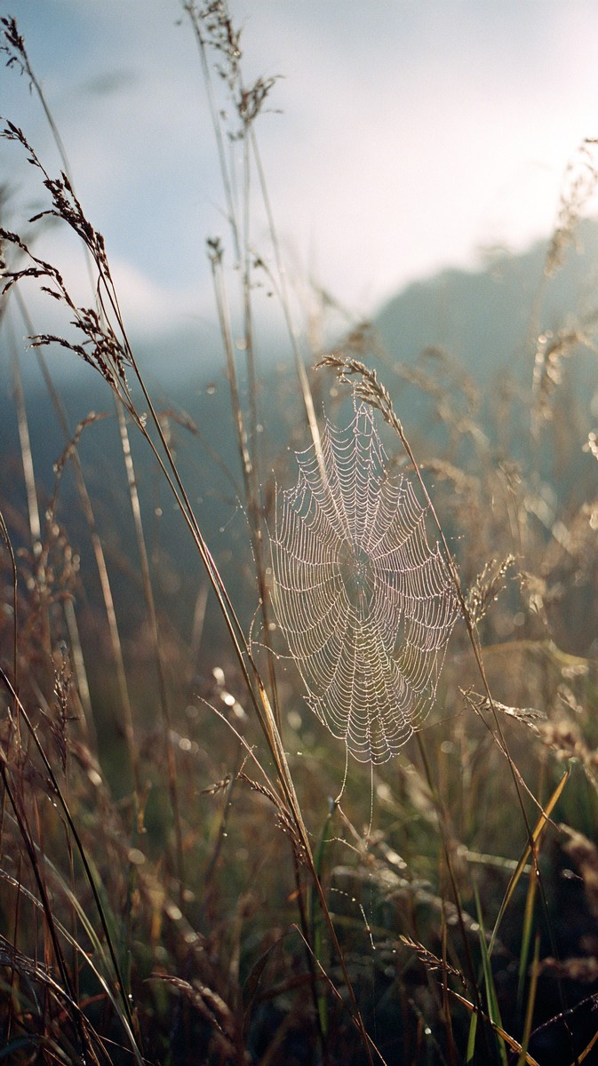great smoky mountains dew spiderweb among tall 0159554a fdbd 44fb