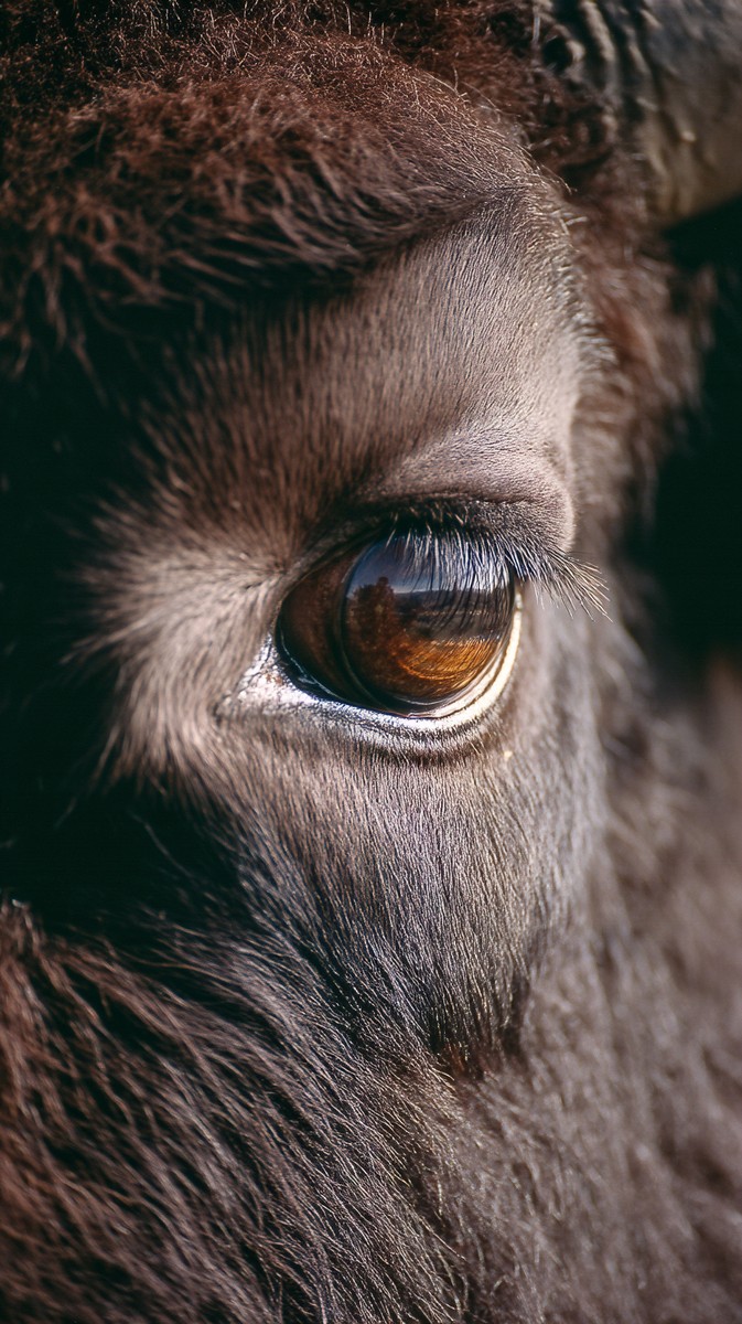 yellowstone close bison eye with reflection 522b39f6 755b 416d b0eb