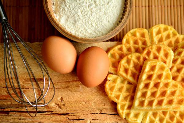Eggs & Waffles Breakfast 