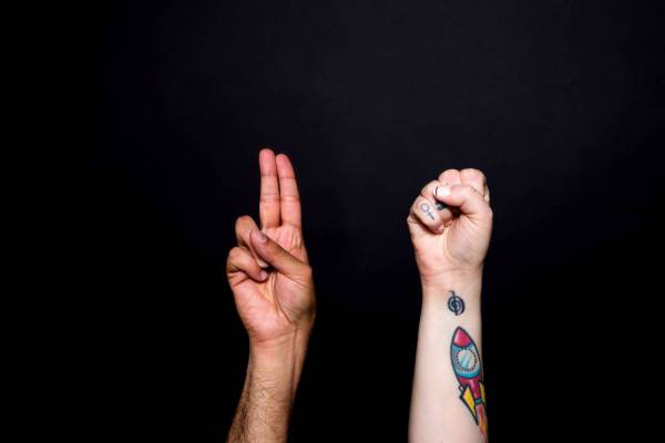 Sign Language Hands Royalty-