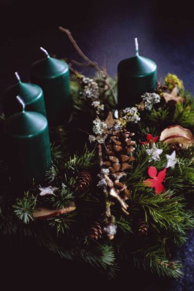 christmas advent wreath/