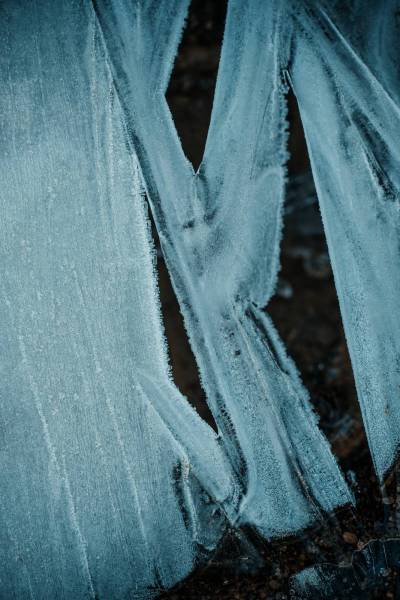 cold frozen ice crystal/