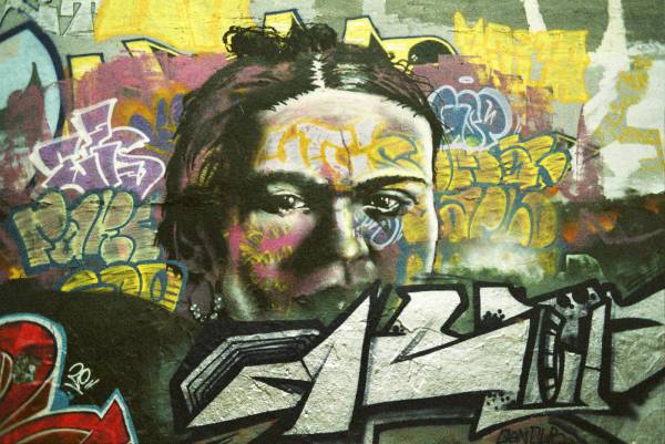 colorful urban street art graffiti/