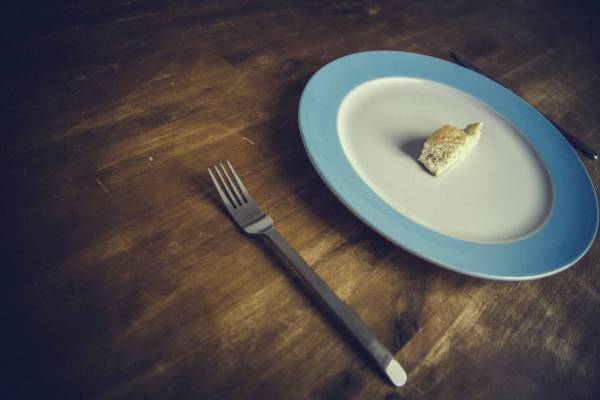 diet bread blue plate/