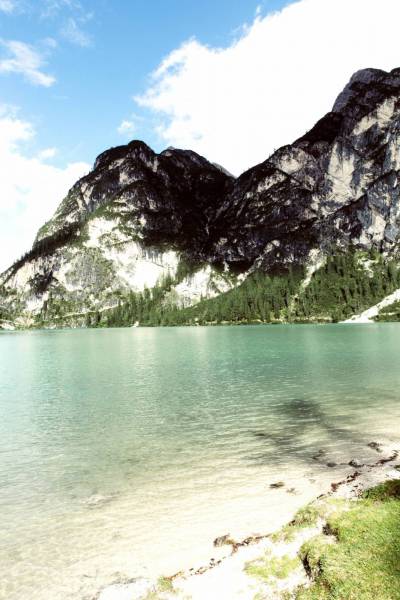 glacier lake prags south tyrol/