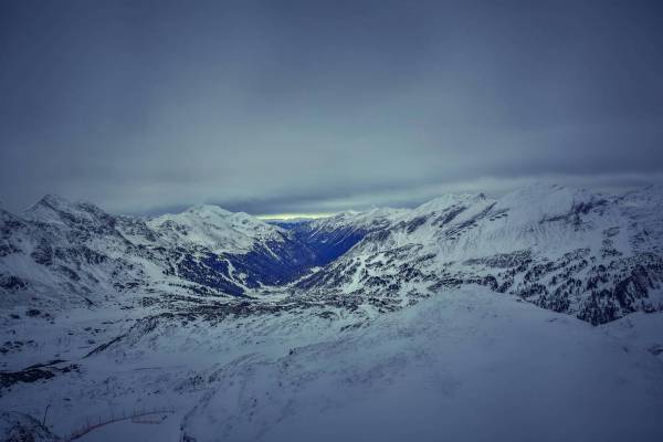 winter alps peak summit/
