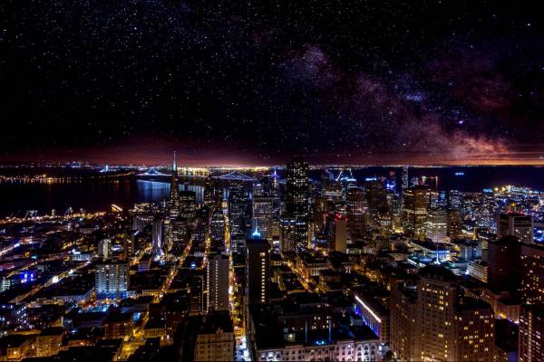 San Francisco Night Sky 