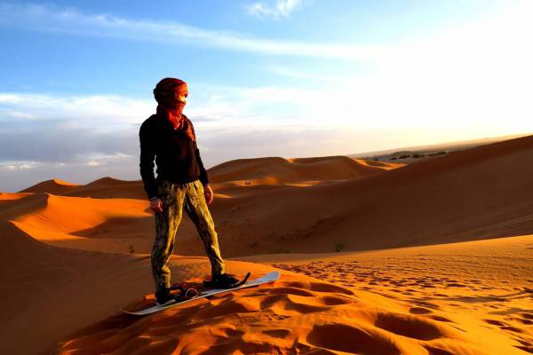 Man in Morocco Desert 
