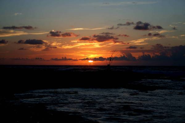 Ocean Cliff Sunset 