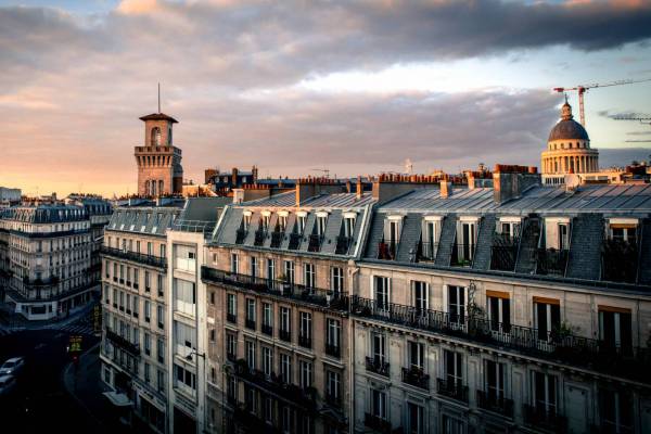 Paris Rooftops Evening 