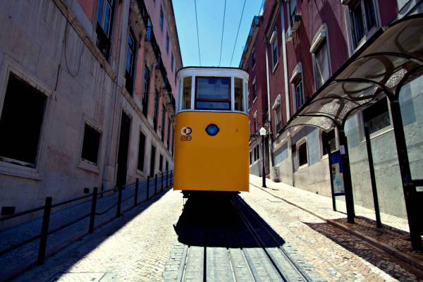 Yellow Tram, Lisbon 