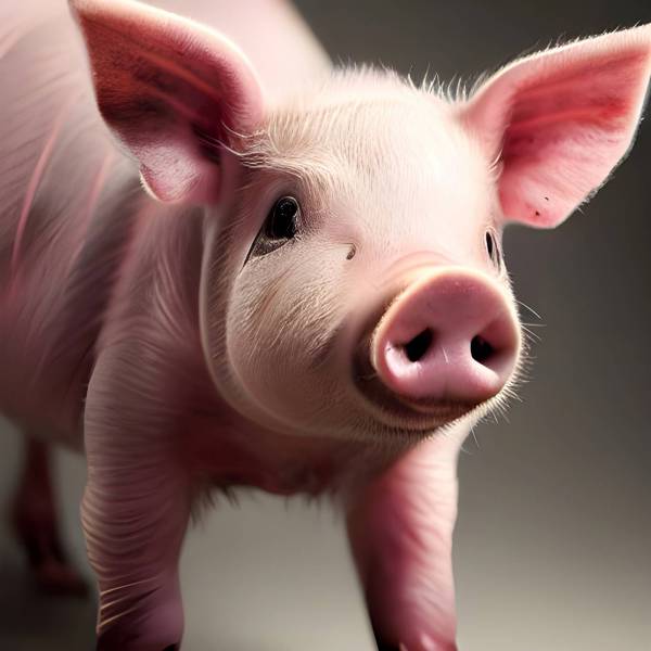 domestic pig pig sd piglet pink color livestock animal