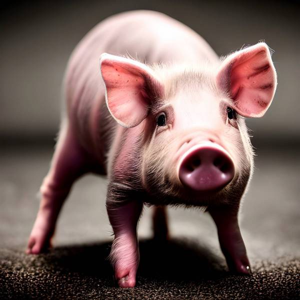 piglet livestock pink color farm pig sd animal