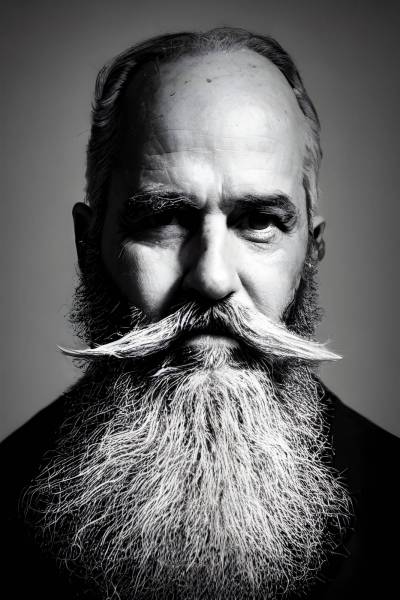 adult hipster mustache one person portrait beard men