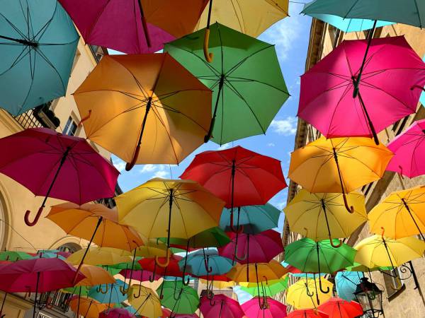 Colored Umbrellas 