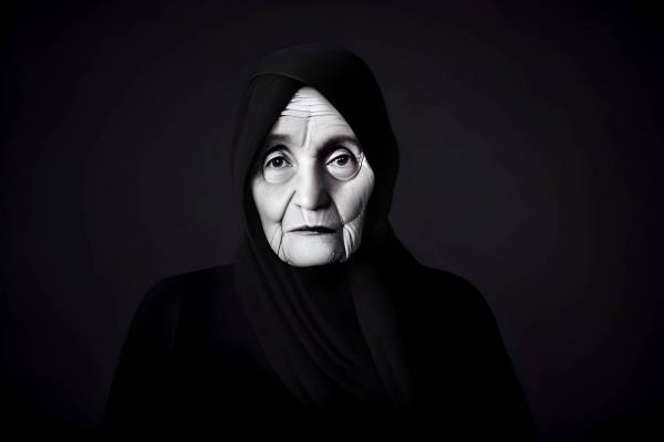 young adult one person religious veil adult looking at camera women portrait