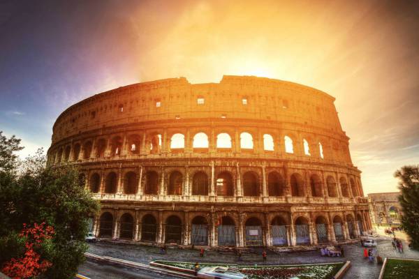 Colosseum in Rome Royalty-