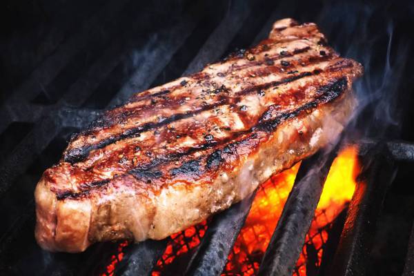 Grilled Beef Steak Royalty-