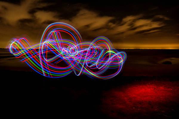 Light Painting Abstract Royalty-