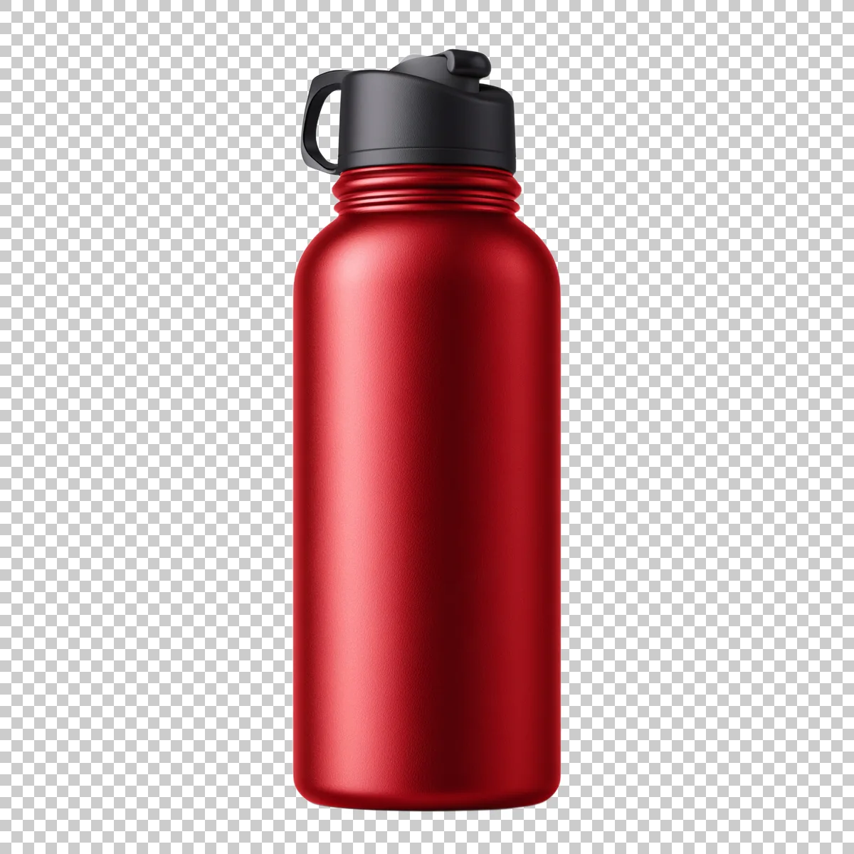 Bright Red Insulated Sports Bottle With Flip Top C 3 H transparent PNG