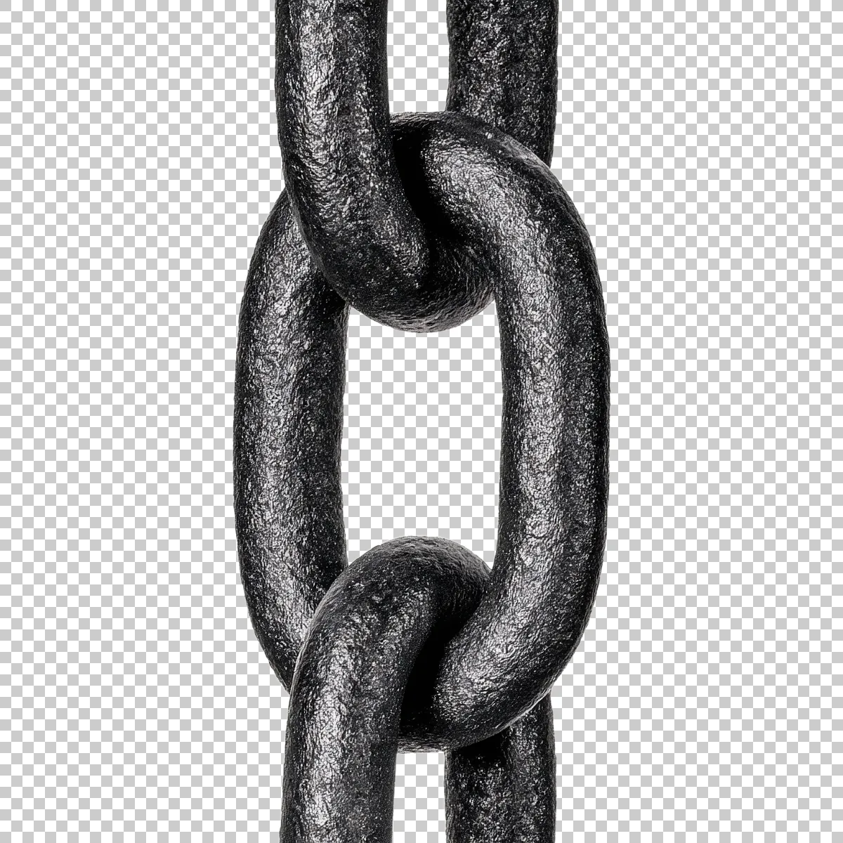 Black Chain With Sharp Metal Spikes Attached Betwee 3 H transparent PNG