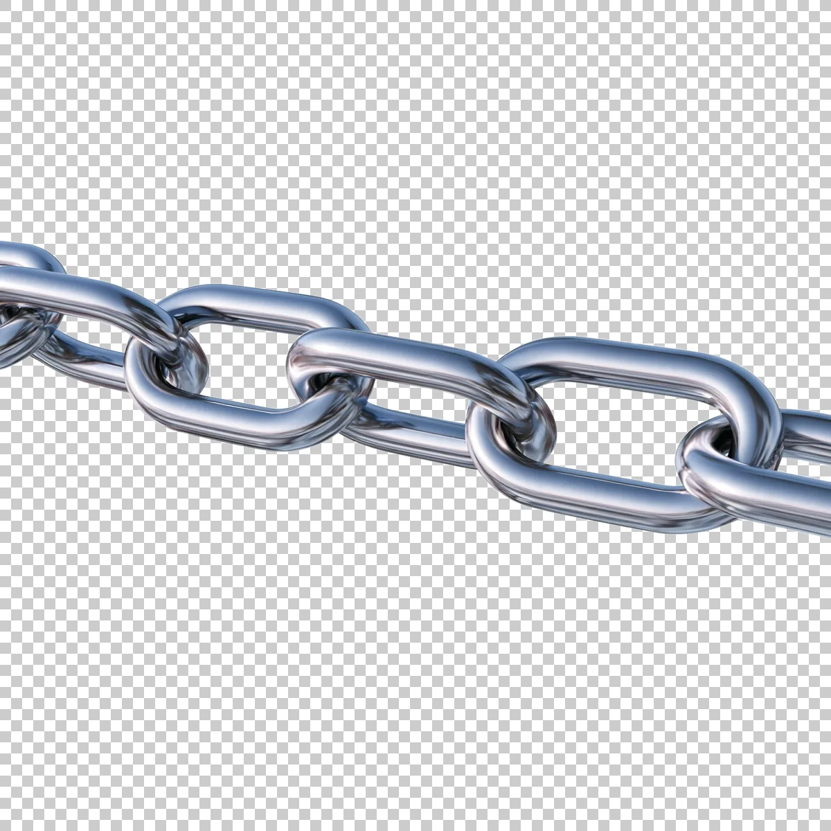 Heavy Silver Metal Chain With Thick Oval Links Hori 0 H transparent PNG