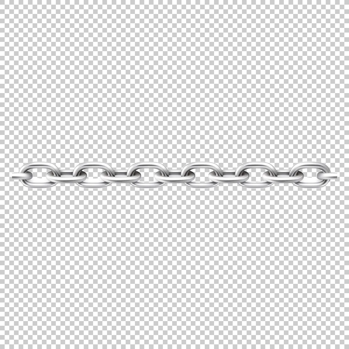 Simple Silver Chain With Medium Oval Links Clean St 1 H transparent PNG