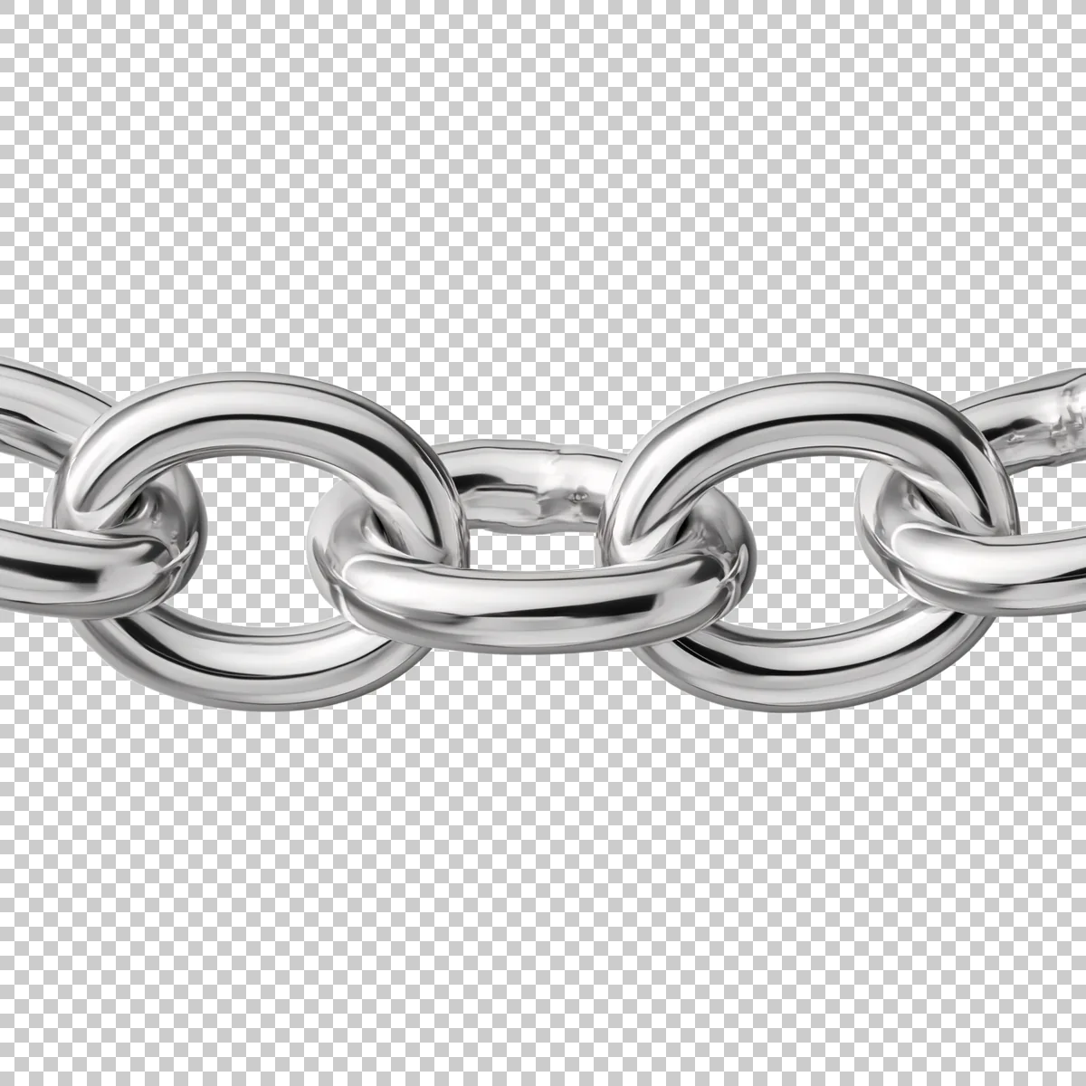 Simple Silver Chain With Medium Oval Links Clean St 2 H transparent PNG