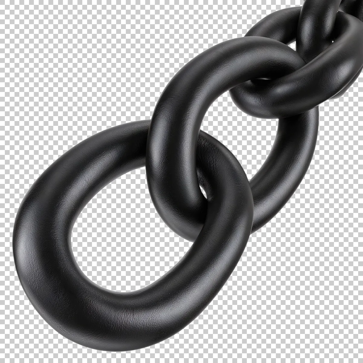 Stylized Chain Link Icon Made From Two Thick Interl 0 H transparent PNG